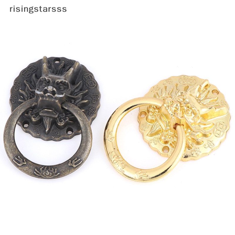 Rsid Span-new 10Pcs Vintage Dragon Head Furniture Pintu Tarikan Gagang Knob Lemari Cincin Handle Jelly