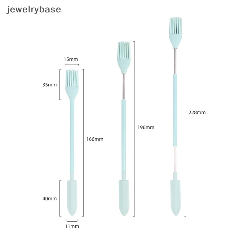 [jewelrybase] Scraper Silikon Mini Ditarik Jam Deep Bottle Scraper Sendok Spatula Set Kitc Boutique