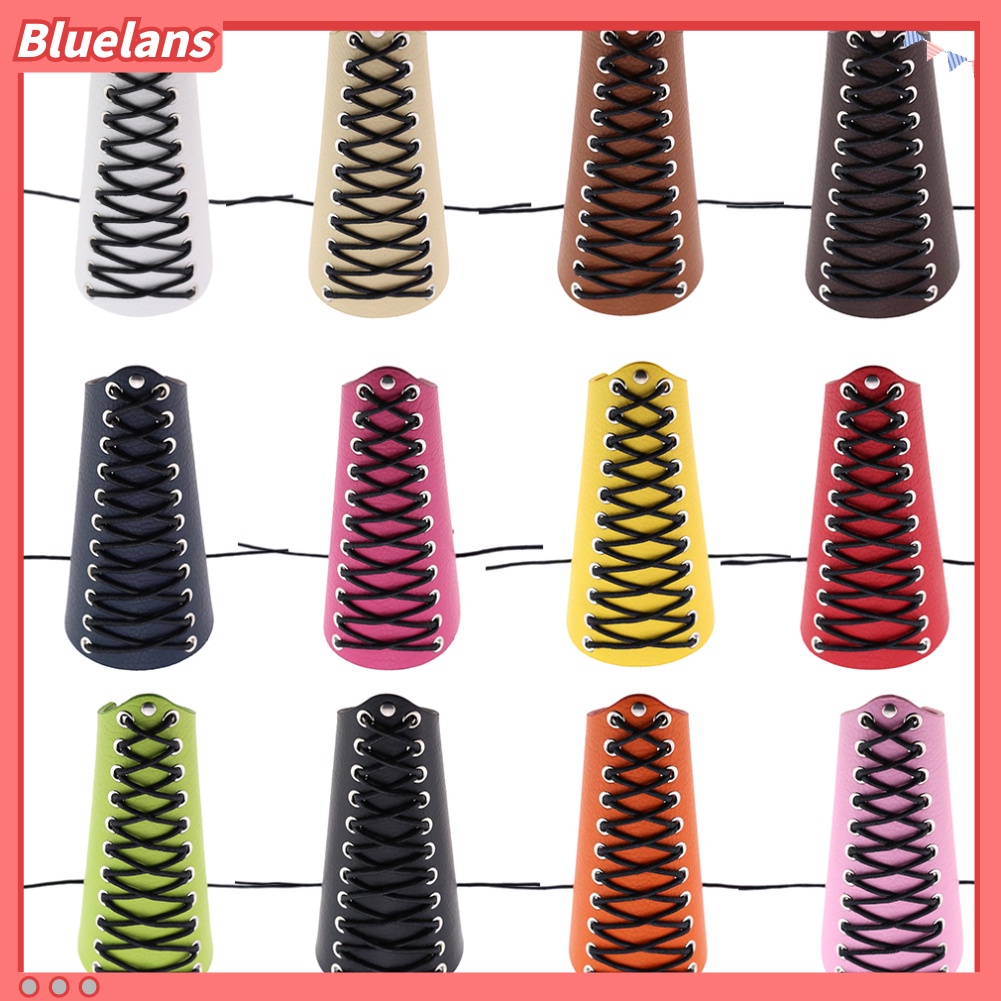 [BLS] Gelang Tangan Kulit Imitasi Rock Punk Arm Armor Bracer Wrist Wax Rope Braided Strap