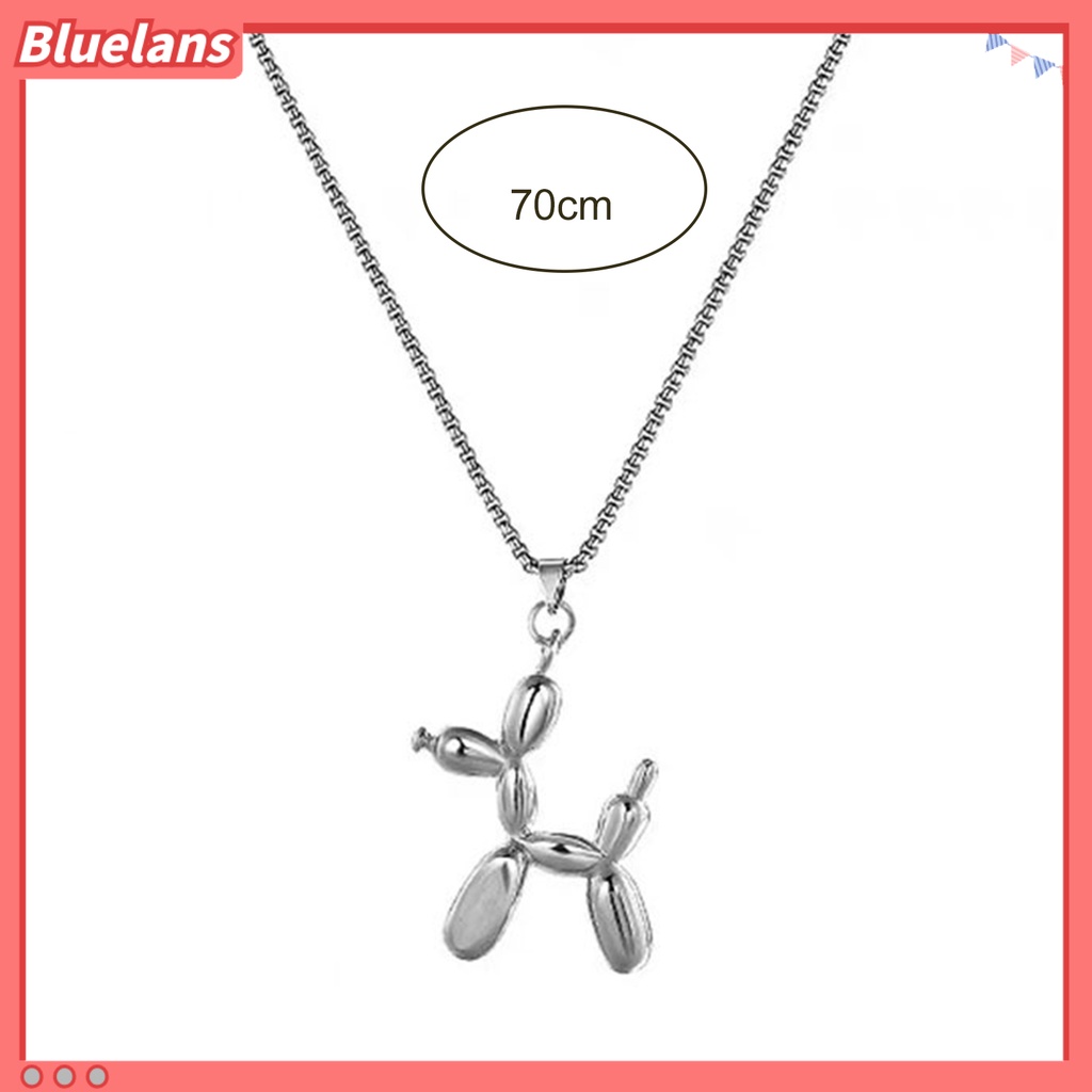 [BLS] Sweater Kalung Hypoallergenic Kasual Minimalis Alloy Halus Hadiah Perhiasan Fashion Pria Wanita Liontin Anjing Rantai Panjang Untuk Pacaran