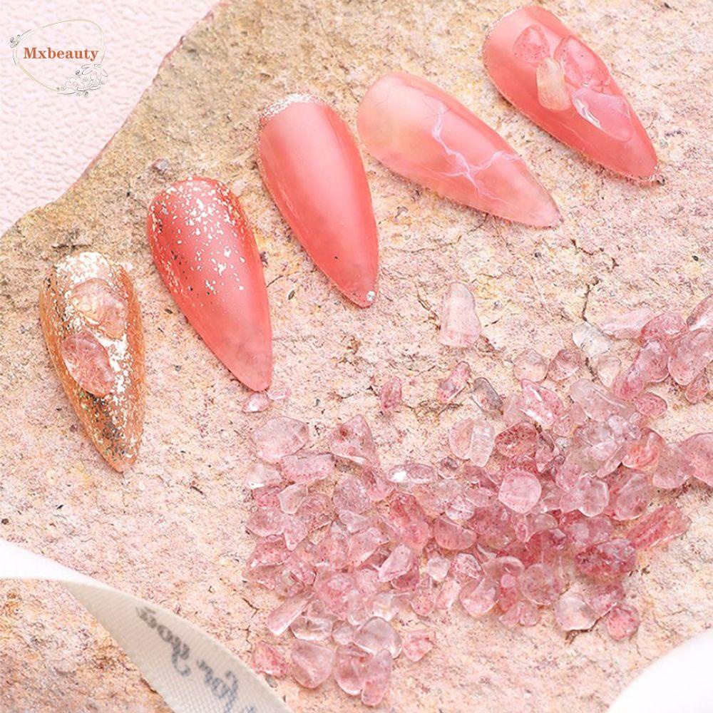 Mxbeauty Nail Art Rhinestones Multiwarna Glliter Membuat Perhiasan Permata Ornamen Tidak Teratur DIY Craft Nail Charms