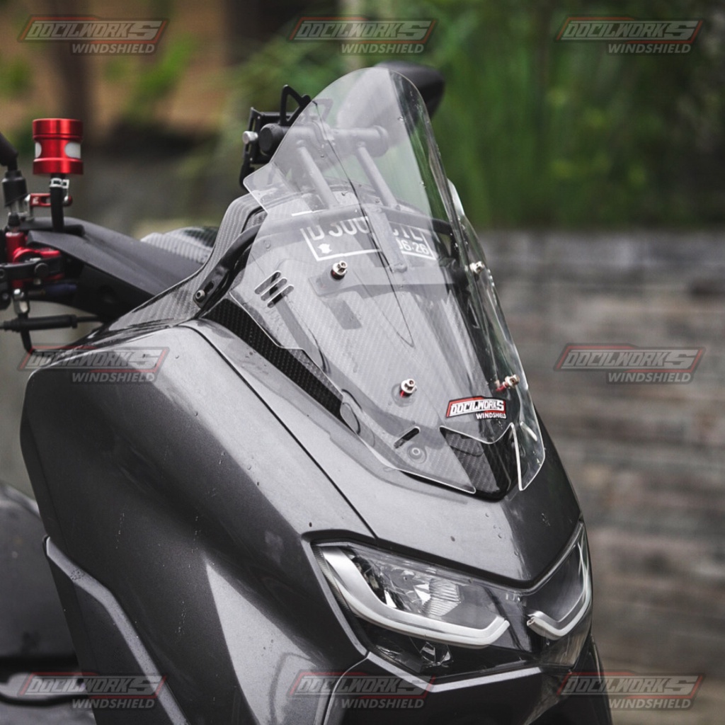 Visor Windshield Model TDR V6 nmax new nmax 2020 Windshield tameng kaca depan Nmax Old Model Sirip [king diamond]