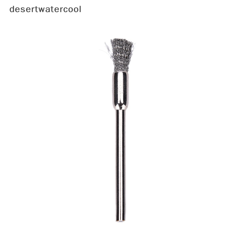 Deid New 10pc Sikat Kawat Mini Brushes Cup Wheel Untuk Gerinda Atau Bor 3x5mm Martijn