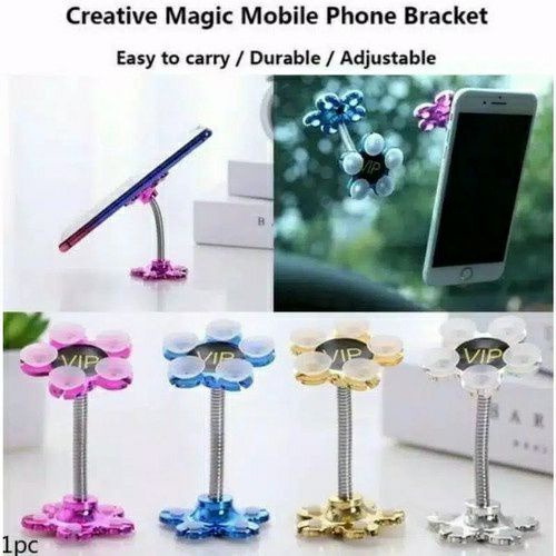 COD SM88 Holder HP Universal Gurita VIP Flower Stand Handphone Flexible 360 WARNA WARNI