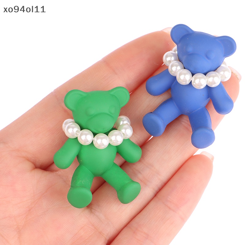 Xo 1:12 Miniatur Rumah Boneka Warna Beruang Mutiara Ornamen Aksesoris Rumah Boneka&amp; Aksesoris Pakaian Dekorasi OL