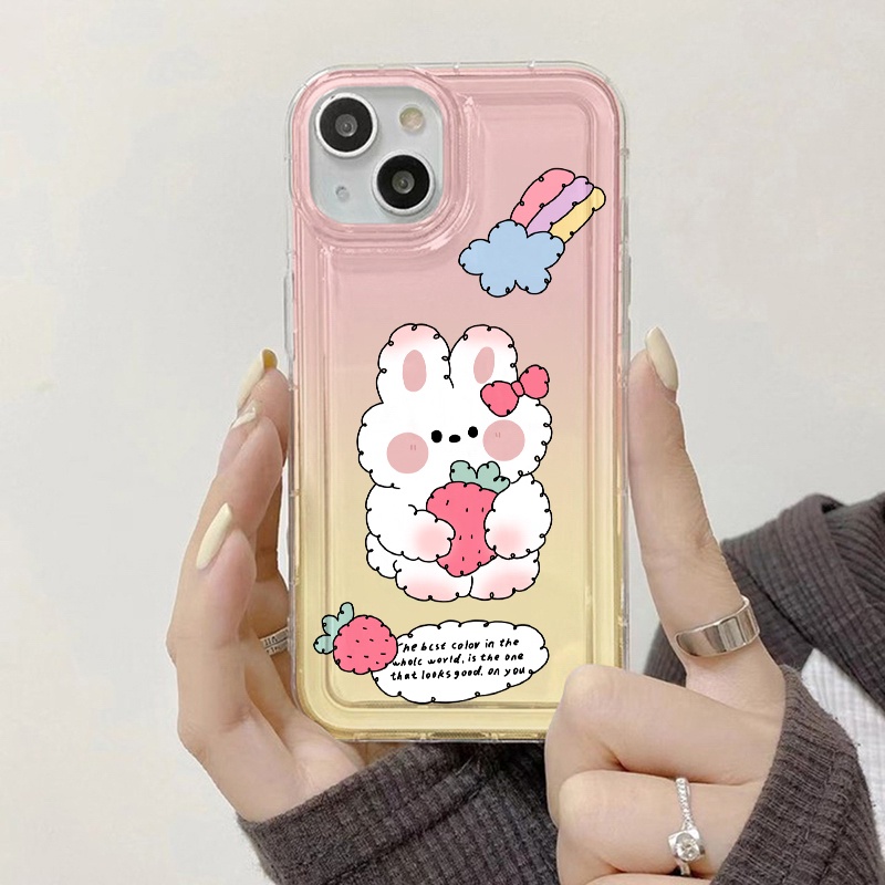 Casing Pernis Kelinci Lucu Untuk Oppo A11K A16 A16K A16E A16S A5S A7 A12 A12S A54S A3S A5 A8 A9 A9X A11 A11X A57 A57E A57S A17 A17K A74 A76 A77 A77S A94 A95 A96 Airbag Shockproof Cover