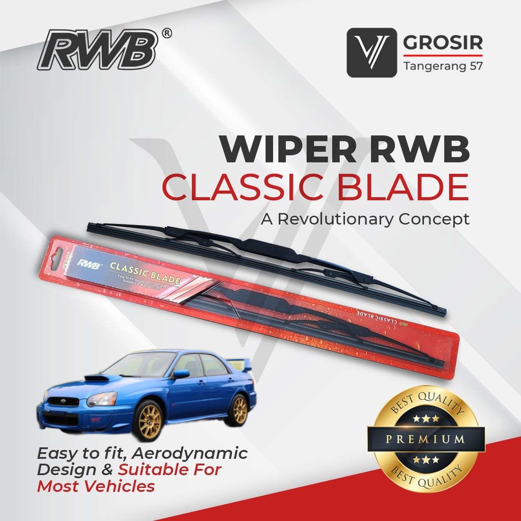 WIPER SUBARU IMPREZA GD 1.6 2.0 2000-2006 Classic Blade RWB 2 PCS