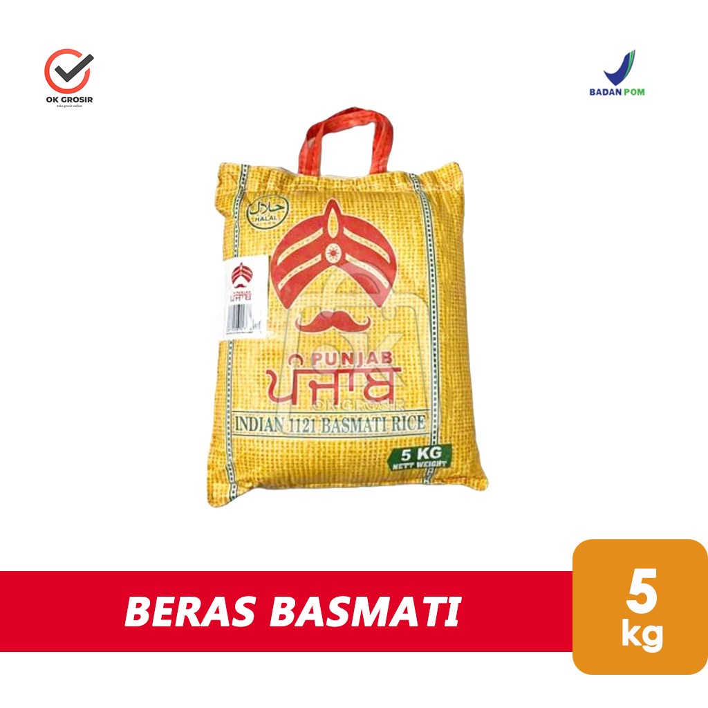 

Beras Basmati Punjab / Beras India (Pack 5 kg)