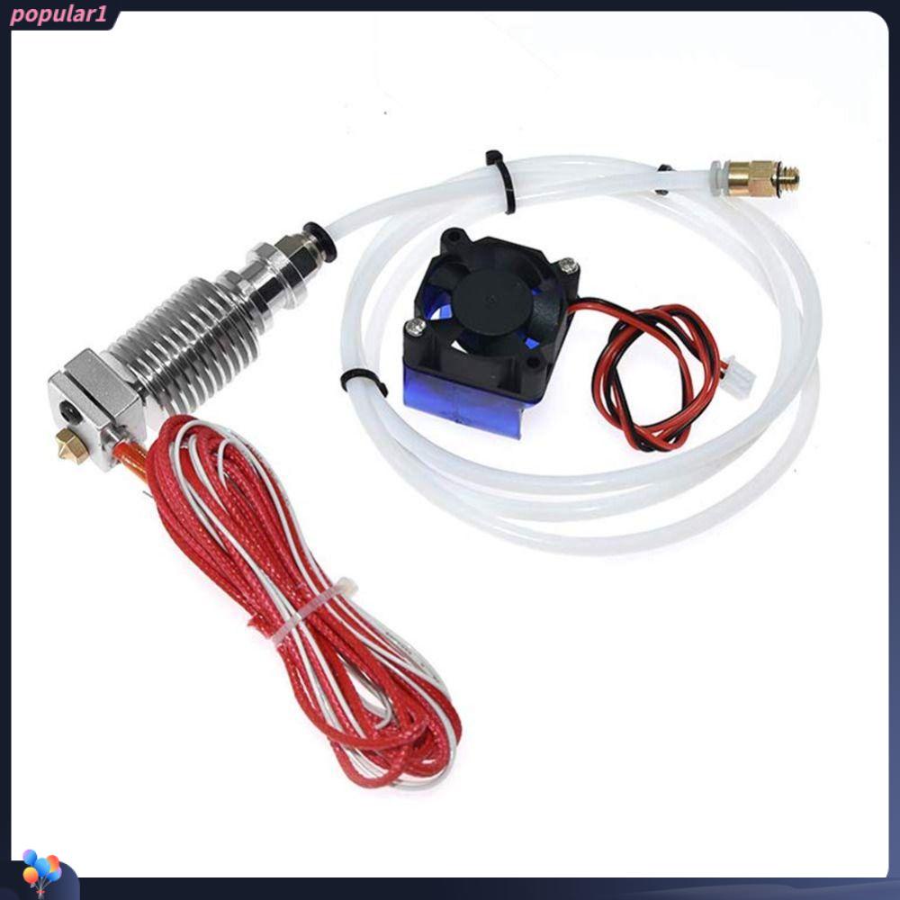 Populer V6 Blok Pemanas 3D Printer Bagian stainless steel nozzle Tenggorokan extruder Semua Logam V6 hotend