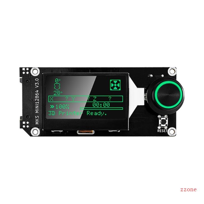 Zzz MINI 12864layar LCD Display SD-Card Modul Layar Penyisipan Samping- Untuk Printer 3D DIY