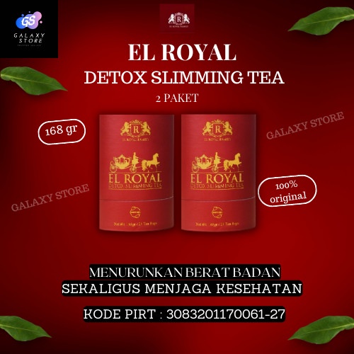 

N.E.W El Royal Detox Slimming Tea - Teh Detox 2 Pcs