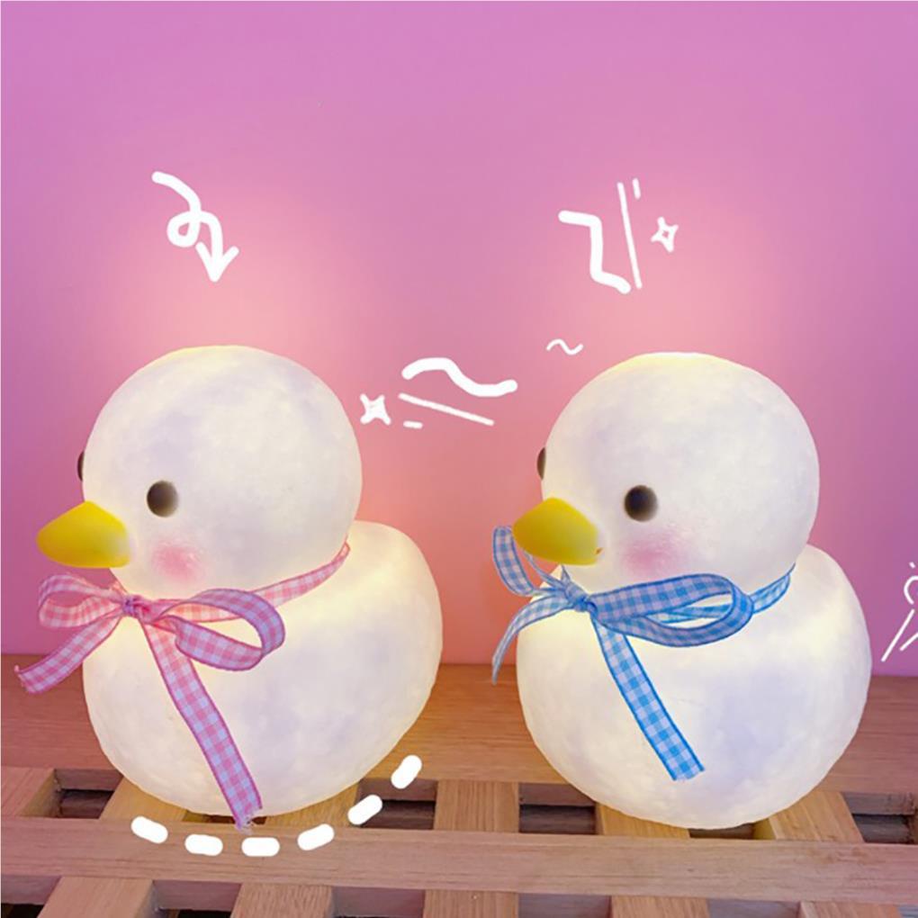 barang lucu Lampu Tidur LED Lucu Duckling Lamp Silikon Lembut Lampu Malam Bayi Dekorasi Rumah Hadiah Ulang Tahun