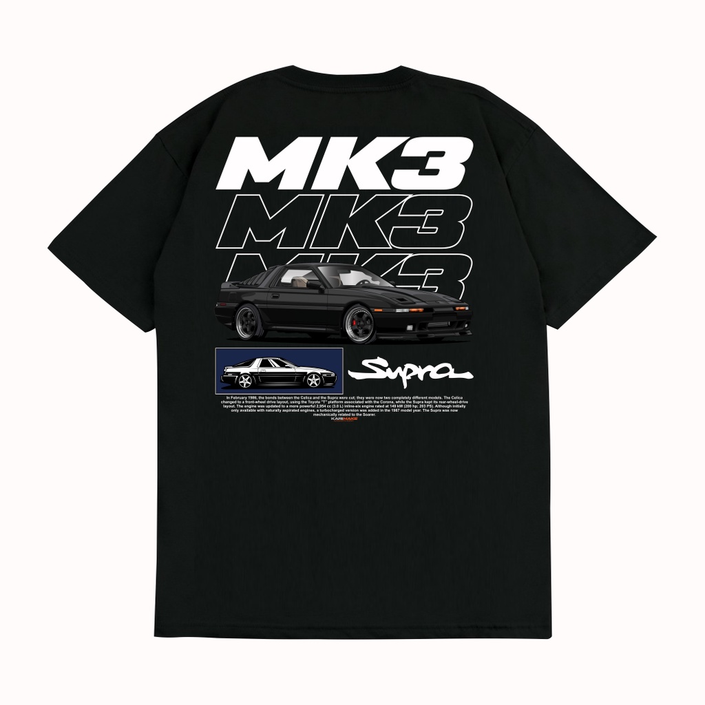 Kaos T Shirt TOYOTA SUPRA MK3 JDM