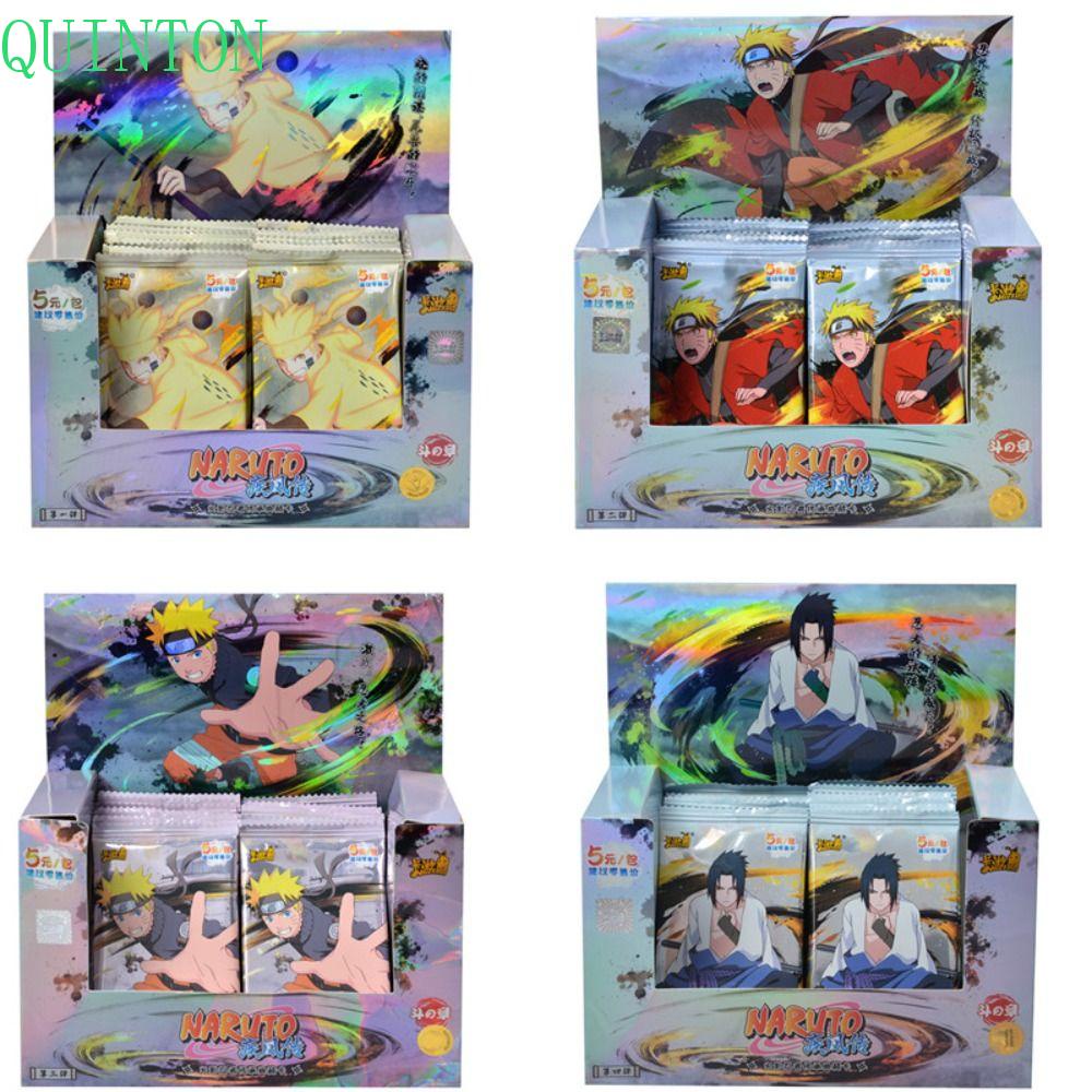 Quinton Original Naruto Kartu Kartun Anime Klasik Mainan Hadiah Natal Komponen Game Aksesoris Game Flash Cards Mainan Animasi Naruto Card