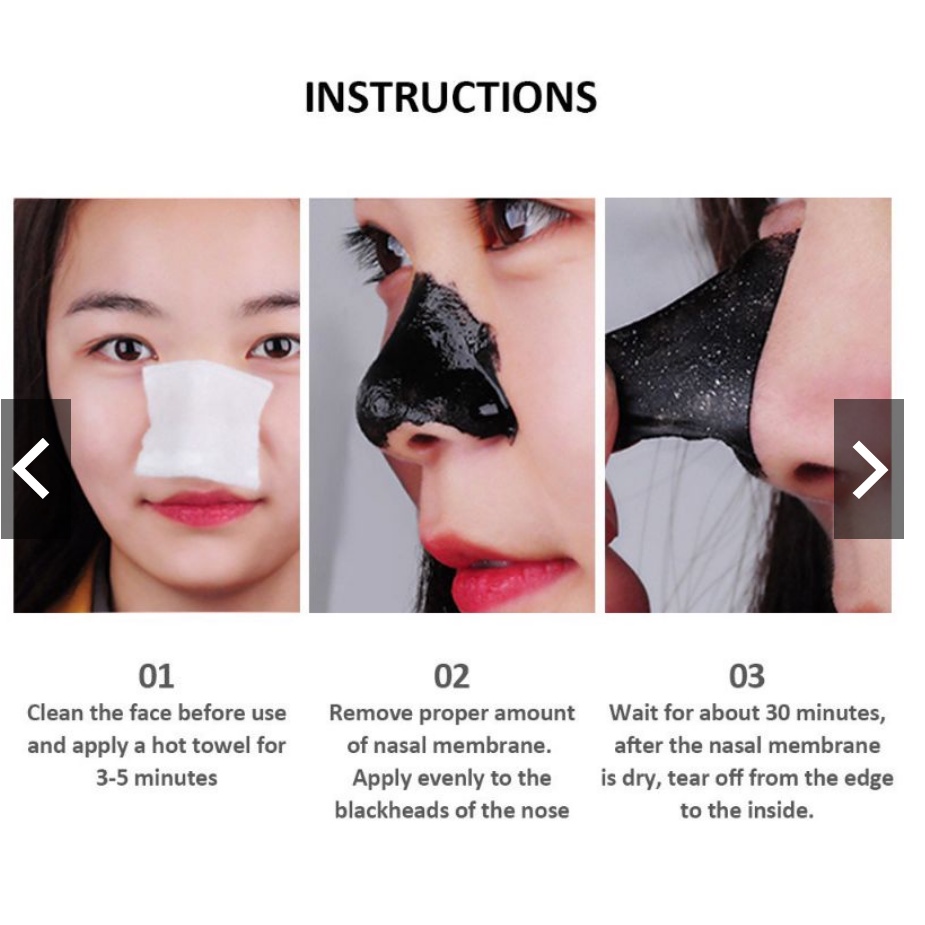 [FS] VENZEN Blackhead Removal Clean Activated Charcoal Mask Masker Hitam Komedo VE002