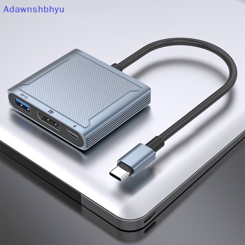 Adhyu 8K 60Hz DP 3in1 Hub Adapter USB C Ke Displayport 4K@120 Tipe C PD 100W ID