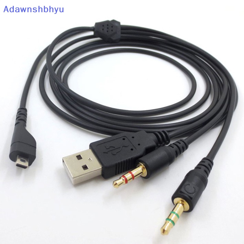 Adhyu 2m 1sampai3 Splitter Kabel Audio Gaming Earphone Headset Headphone Audio Cable Adapter Cord Kabel Untuk SteelSeries Arctis 3/5/7/Pro ID