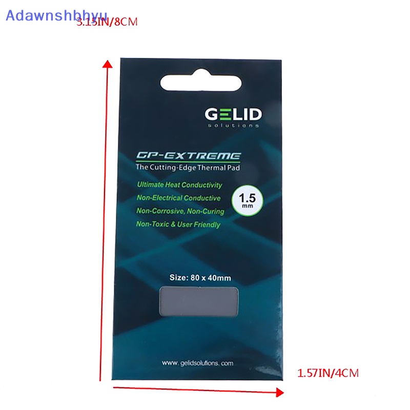 Adhyu GELID GP-Ultimate 15W/MK Thermal Pad CPU/GPU Graphics Silicone Grease Pad Panas ID