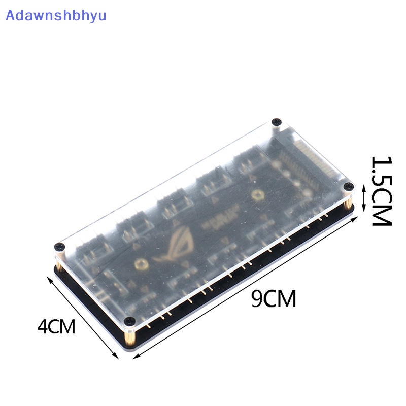 Adhyu 5V 3-pin RGB 10 Hub Splitter SATA Power 3pin ARGB Adapter Kabel Ekstensi ID