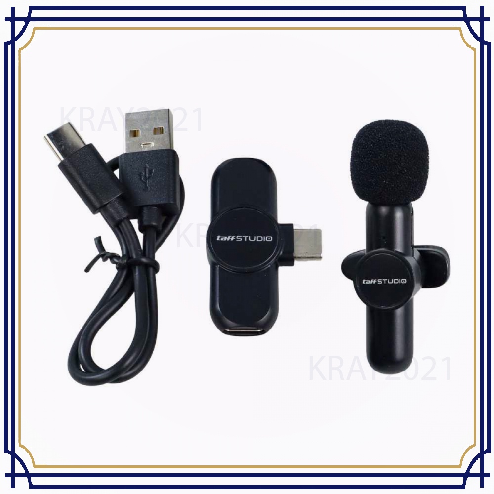 Wireless Lavalier Lapel Microphone Vlogger USB Type C LM050