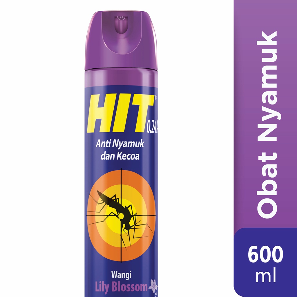 Hit Aerosol Lily Blossom 600ml - Obat Nyamuk - Bunuh Nyamuk Penyebab Demam Berdarah (DBD)