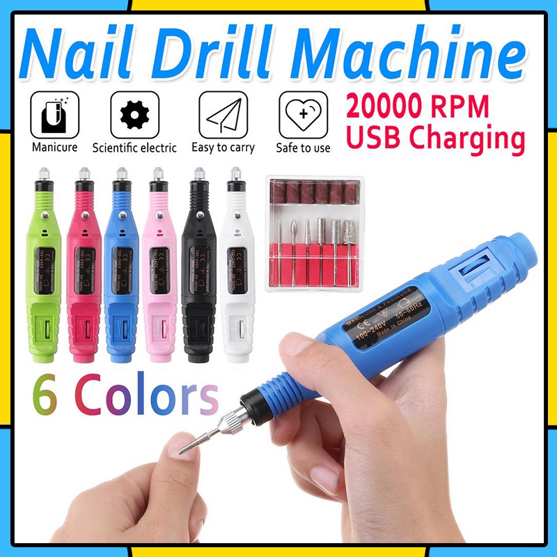 Bor Mini / Alat Ukir Grafir / Gerinda Listrik Mini / Pen Ukir / Pedicure Manicure Machine Set/mesin bor mini/ Mesin Bor Gerinda Mini Drill IC EMMC/Set Mini Grinder/Alat Ukir Grafir PCB Bor Mini