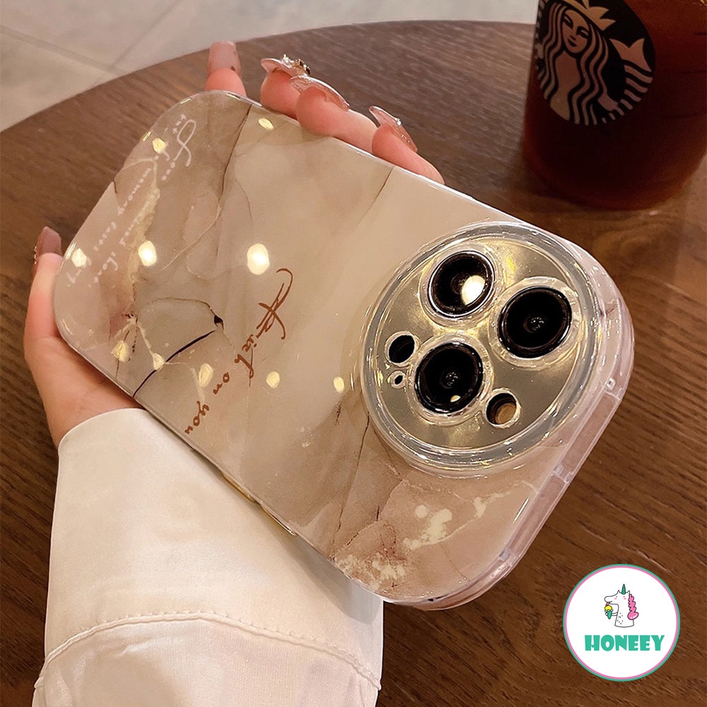 Fashion Halo Dyed Marble Pattern Phone Case Untuk Apple 14pro Max Case Untuk iPhone 13pro12 11 Pro Max Lensa Bungkus Penuh Anti-Drop Cover Pelindung