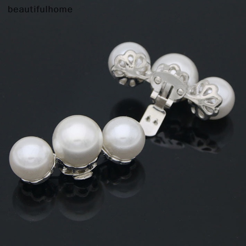 {beautifulhome} 1pc Lady Shoe Clip Mutiara Klip Hias Wanita Removable Shoe Charm Buckle.