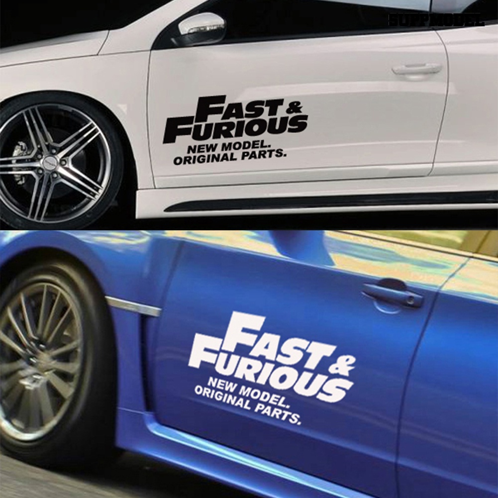 [SM]Fast Furious Car-Styling Truck Body Jendela Decals Reflektif Stiker Dekor