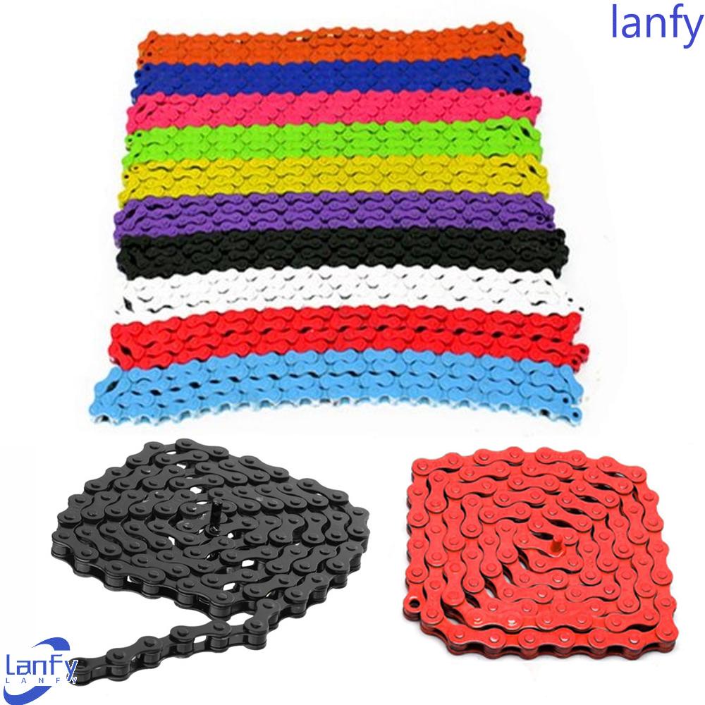 Lanfy Rantai Sepeda Multicolors Bersepeda Aksesoris Colorful Track Blike1/2&quot; X1 /8&quot; Single Speed Fixed Gear