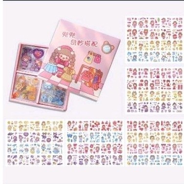 Stiker MOMO 100 lembar Sticker Korea PET Mainan DIY Kado Anak Harga Grosir Termurah