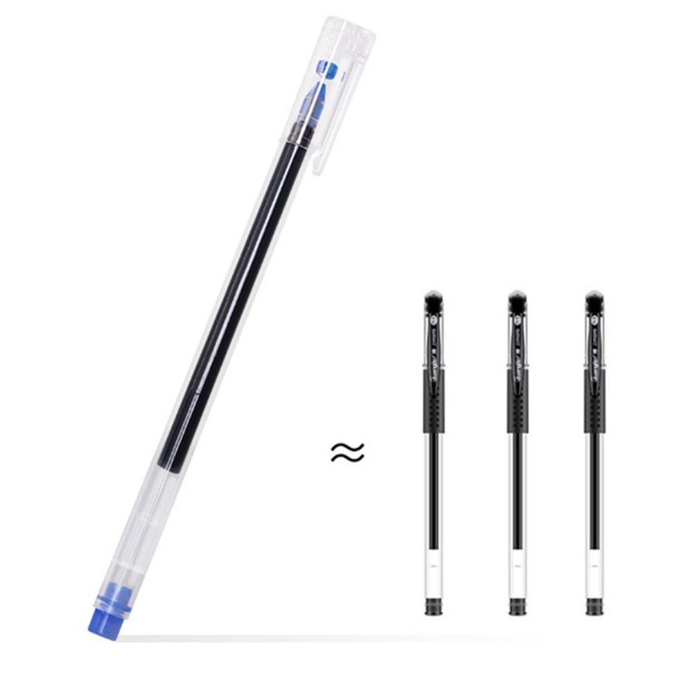 Populer 10PCS Gel Pen Alat Tulis Hadiah Siswa Ujung Jarum Hitam/Biru/Merah Tinta 0.5mm Pena Netral Sederhana Untuk Kantor Sekolah