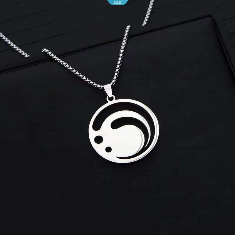 Anime Genshin Impact 7elemen Pyro Hydro Anemo Electro Dendro Cyro Geo Permainan Pelajar Pria Dan Wanita Kalung Perhiasan Titanium Steel [ZK]