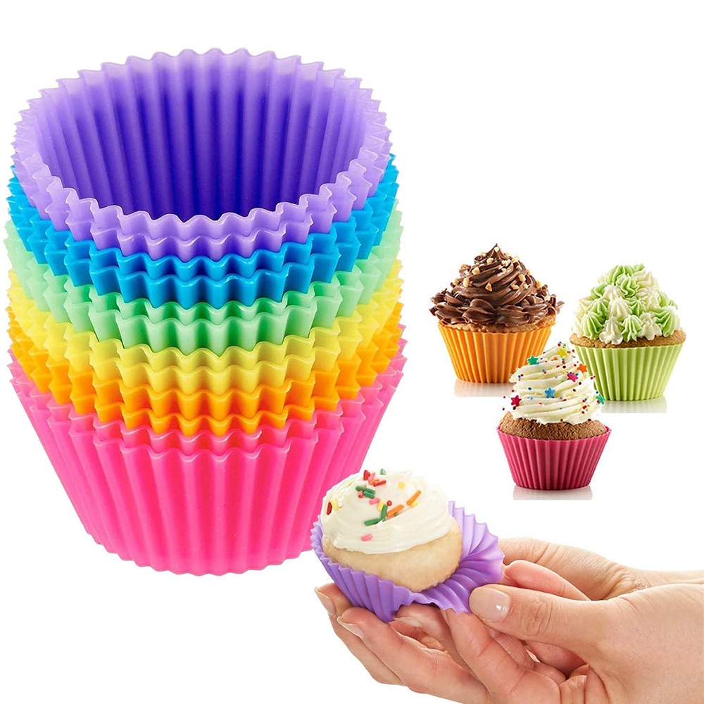 GOS -D305- Cetakan Kue Silikon - Cupcake Silikon Anti Panas - Cetakan Serbaguna Puding Cake