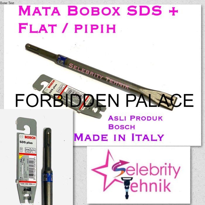 Dijual Flat Chisel SDS Plus Bosch/Mata Bobok Pipih Bosch HYE371