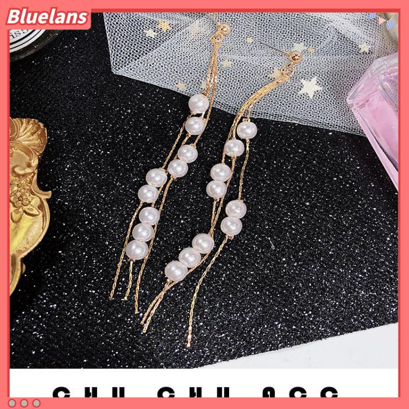 [BLS] Anting Panjang Rumbai Mutiara Korea