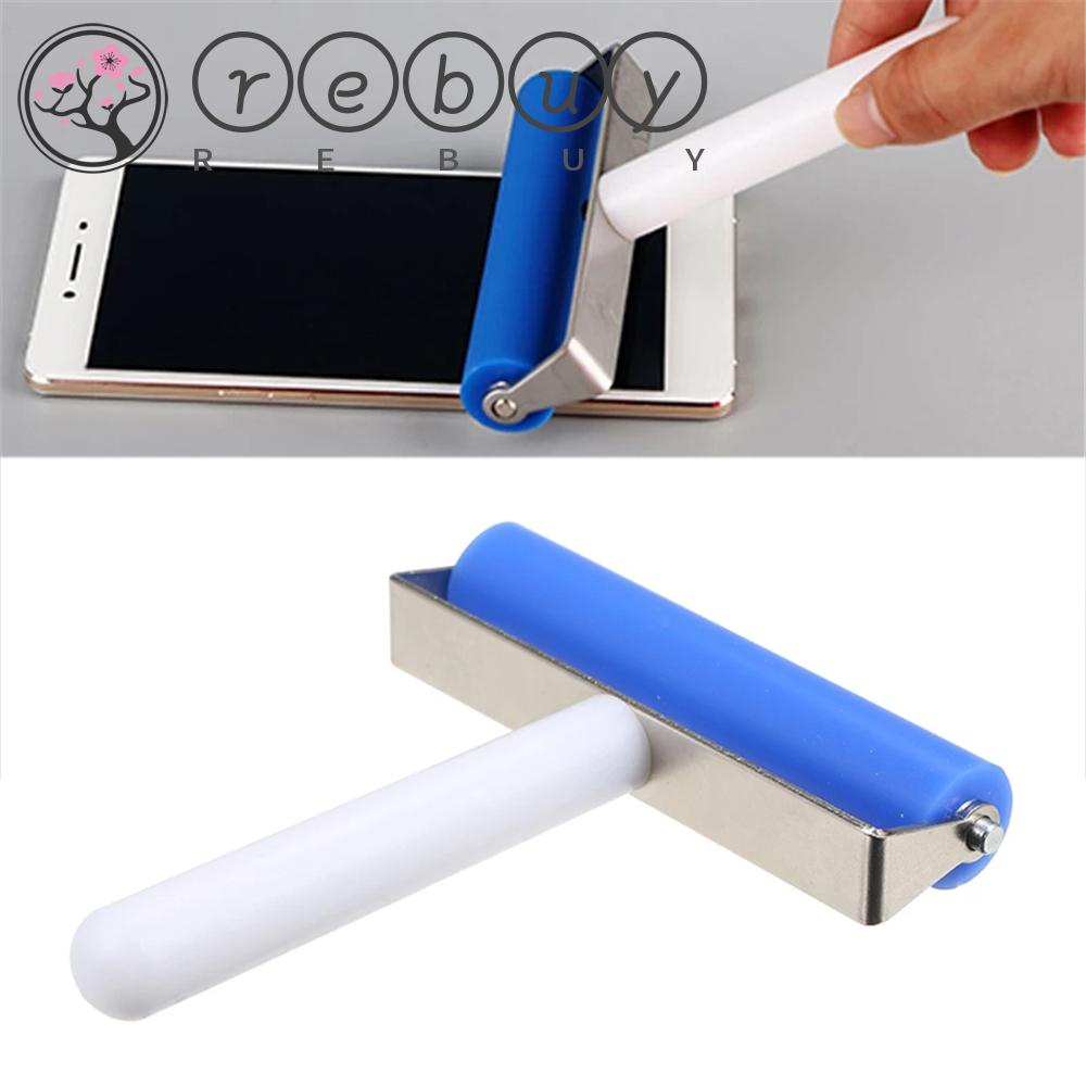 Rebuy Silicone Roller Blue 10cm Aksesoris Telepon Karet Lembut Handphone Layar Laptop Ponsel Repair Tools