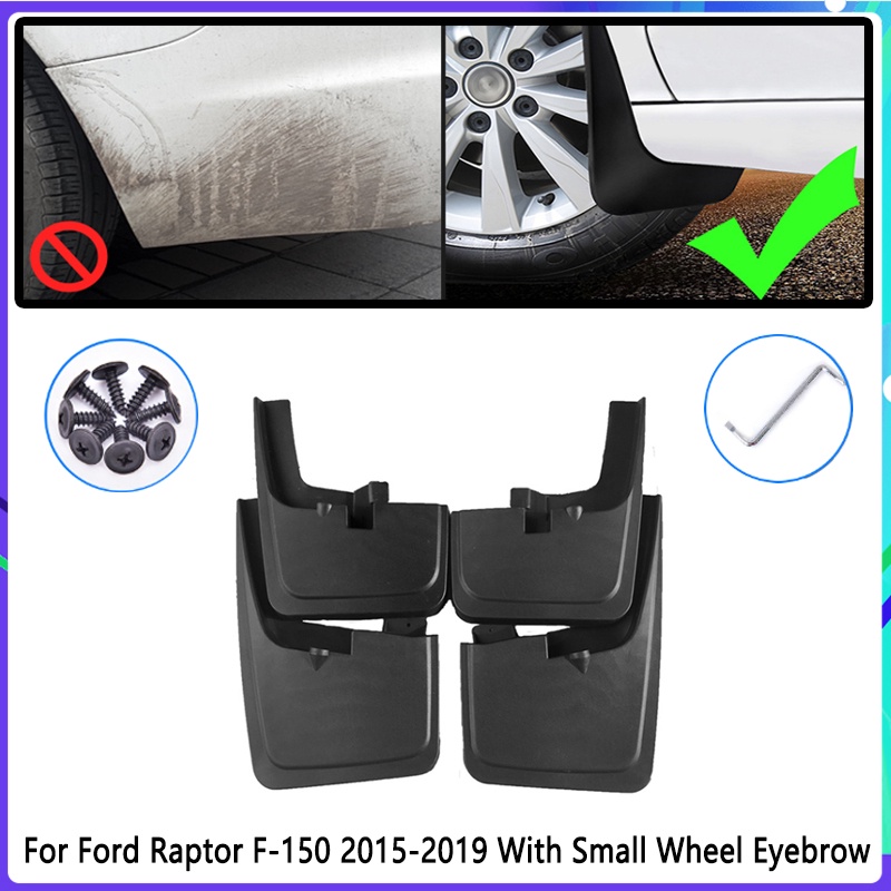 4pcs Flaps Lumpur Mobil Untuk Ford Raptor F150 F-150 F150 2015~2019 2016 2017 Mudguard Splash Guard Fender Mudflaps Aksesoris Mobil