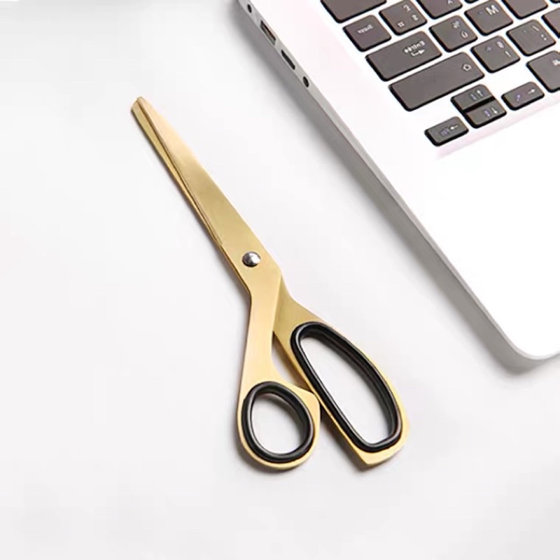 

dazzling gunting emas bahan stainless steel gold scissor