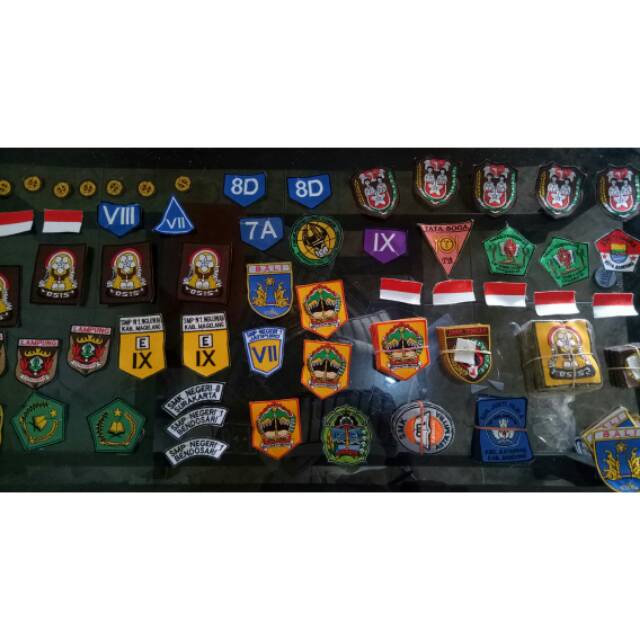 Bordir Badge atribut sekolah (kategori aksesoris fashion)bisa pesan satuan