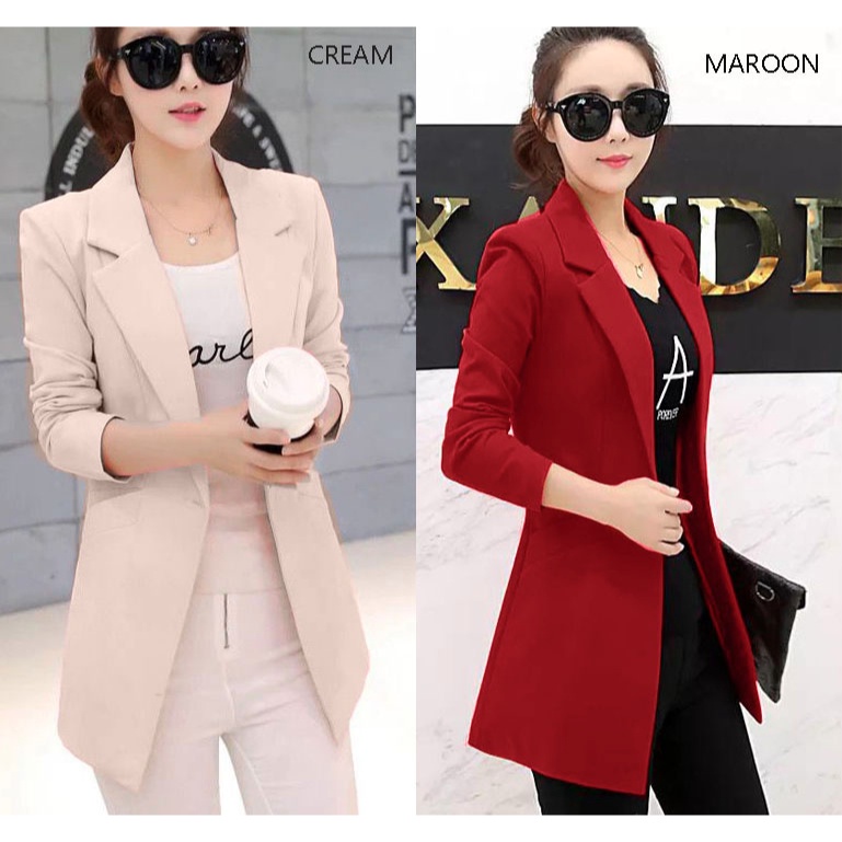 (SD002) Baru - SUIT LONG BLAZER / BLAZER PANJANG