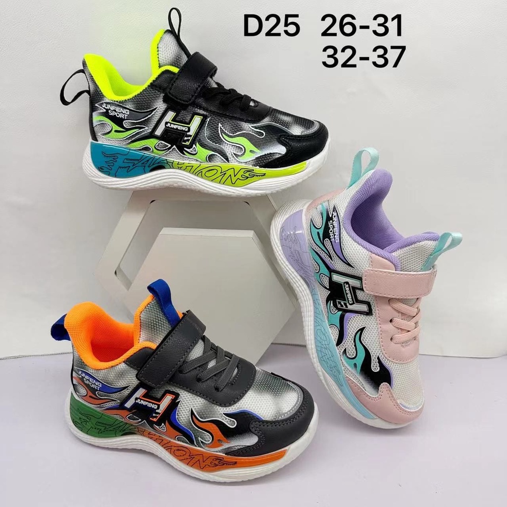 HAPPY SEPATU ANAK PEREMPUAN LAKI LAKI  SPORT JUNFENG VARIASI H IMPORT