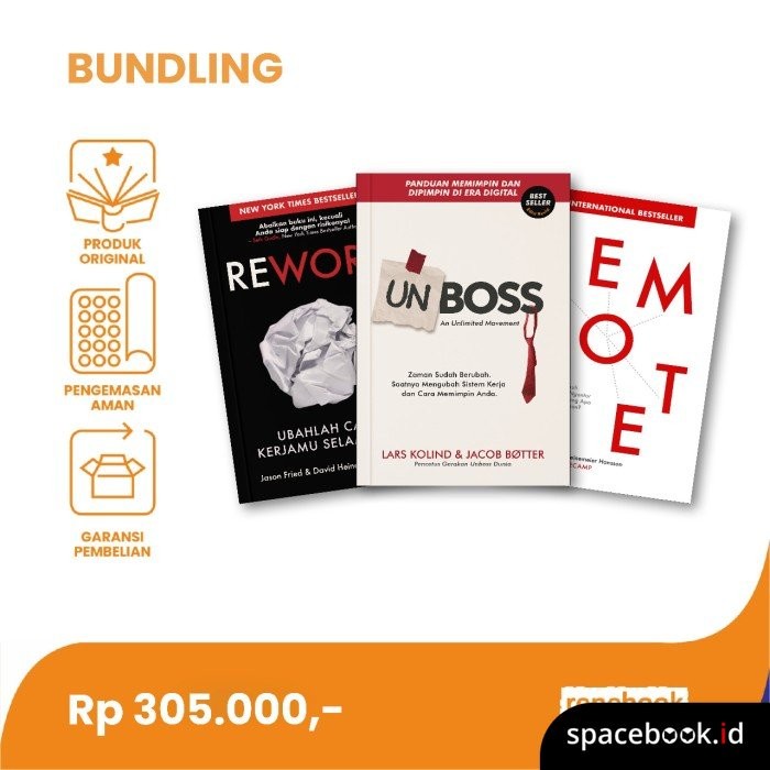 Paket Bundling 3 : UNBOSS- REWORK- REMOTE