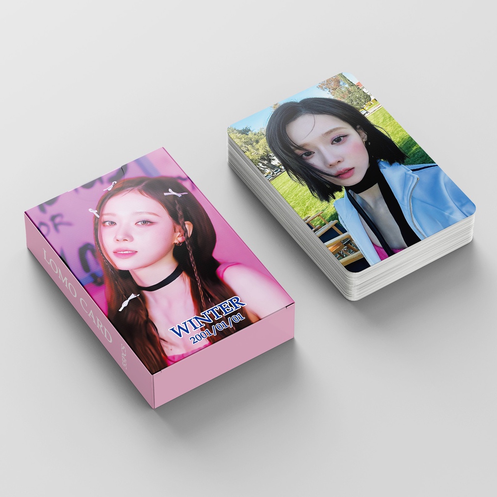55pcs /box Album Photocards AESPA WINTER MY WORLD Kartu Lomo Kpop Postcards