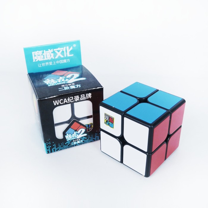 Rubik 2x2 Moyu Meilong 2x2 Black Base- Rubik 2x2 Murah
