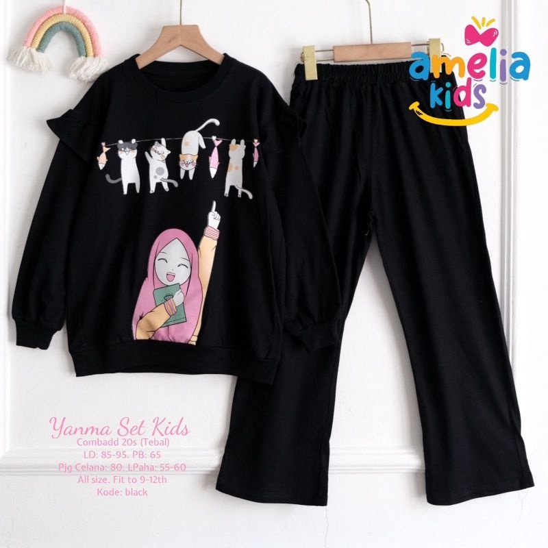 YANMA SET Celana (9-12th) ORI AMELIA KIDS | Setelan Anak