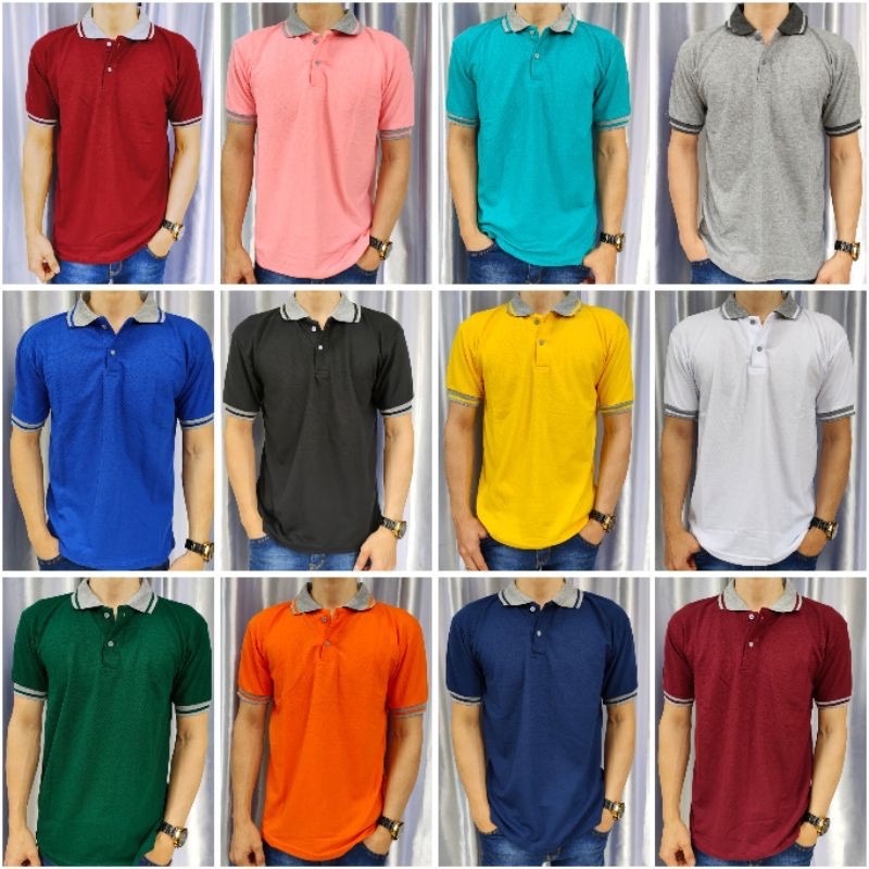 TERBARU Kaos Krah Polos  Lakos T shirt Lengan Pendek Dewasa  Ukuran  M L Xl XXL XXXL Kaos polos - Po