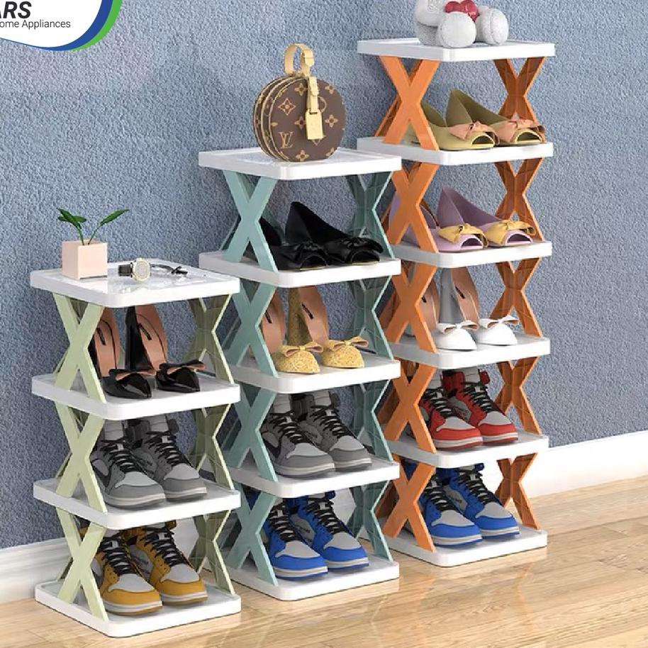 X Rak Sepatu Model Silang X Shape Non Slip - Aesthetic Premium Shoerack!