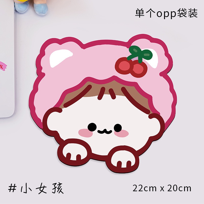 Kartun Beruang Mousepad Lucu Ins Style Desktop Mouse Anti Slip Pad Game Keyboard Pad Pelindung