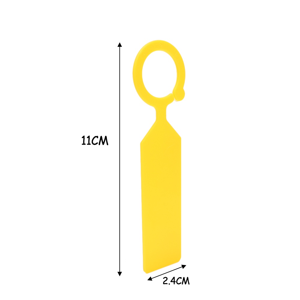 100pcs Label Ring plastik tebal / bibit, bunga, melon dan buah kartu tanda klasifikasi / anti air perlindungan matahari pot tanaman daftar pohon / aksesoris berkebun